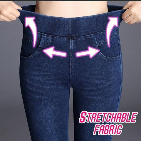 Thermal Fleece Denim Jeggings