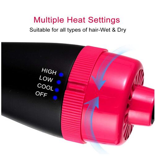 Rotating Hair Brush Curler and Dryer