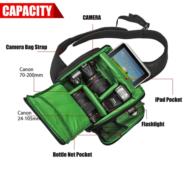 Waterproof DSLR Camera Sling Bag