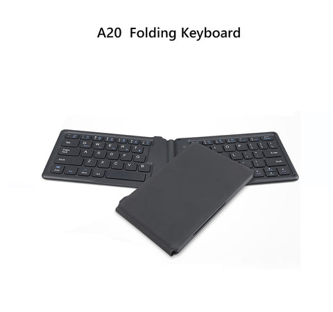 Portable Leather folding Mini Bluetooth Keyboard