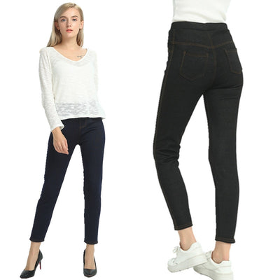 Thermal Fleece Denim Jeggings