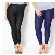 Thermal Fleece Denim Jeggings
