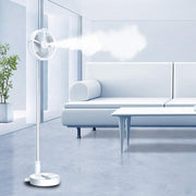 Folding USB electric fan humidifying spray telescopic night light