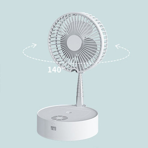 Folding USB electric fan humidifying spray telescopic night light