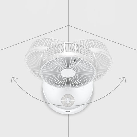 Folding USB electric fan humidifying spray telescopic night light