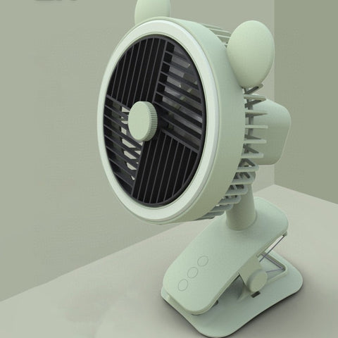 Folding USB electric fan humidifying spray telescopic night light