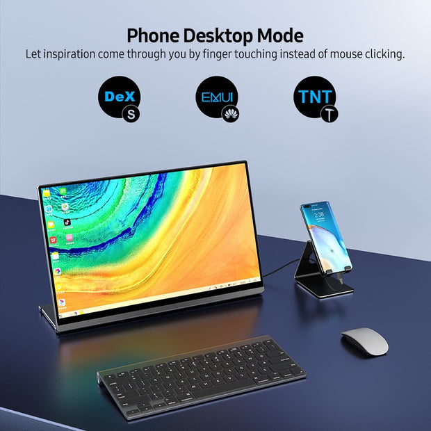 Tripese Portable Monitor Side Computer Extension 4K & FHD
