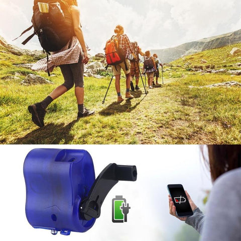 Mini Manual Hand Travel Emergency USB Phone Charger