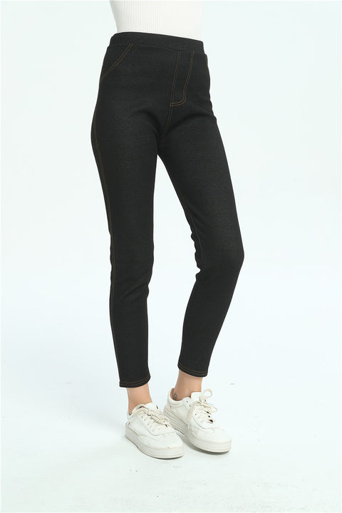 Thermal Fleece Denim Jeggings