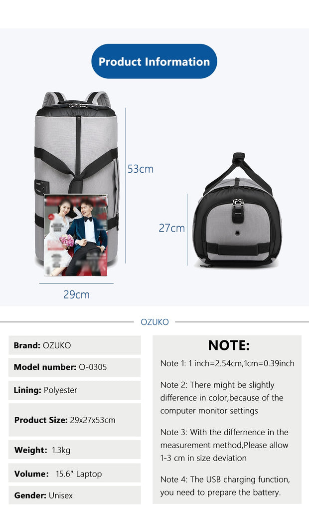 Multi-Functional Travel Bag